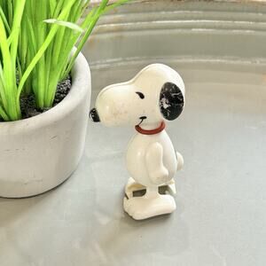 Vintage 1958 Peanuts Wind Up Walking‎ Snoopy Figure-Working